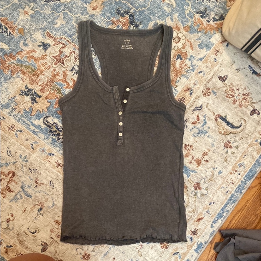 Grey Aerie racer back full length tank top